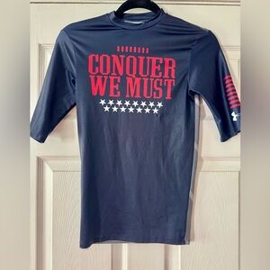 Under Armour Men's Navy and Red Graphic Tee